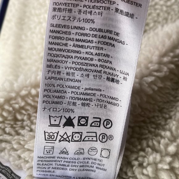 LEVI'S PREMIUM STONEWASHED SHERPA LINED DENIM JACKET SIZE MENS MEDIUM - Picture 14 of 16